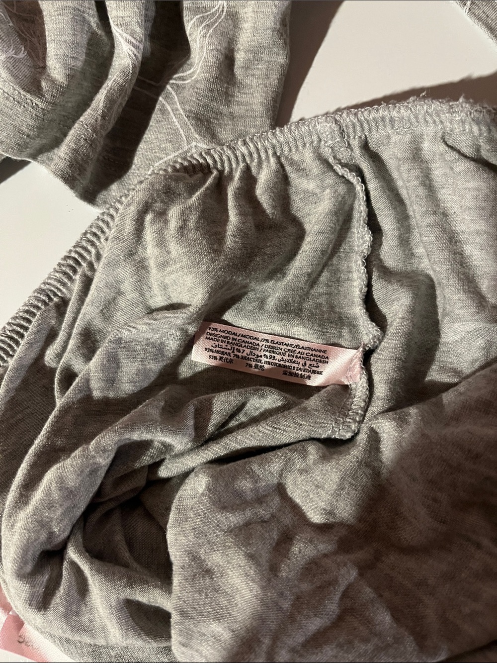 🍎La Vie En Rose Gray Floral Lounge Pants - Picture 7 of 7